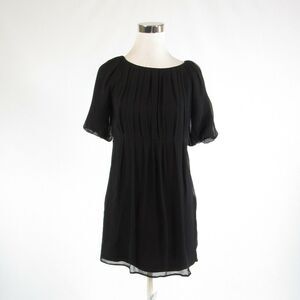 Black  COUTURE COUTURE sheer overlay shift dress S